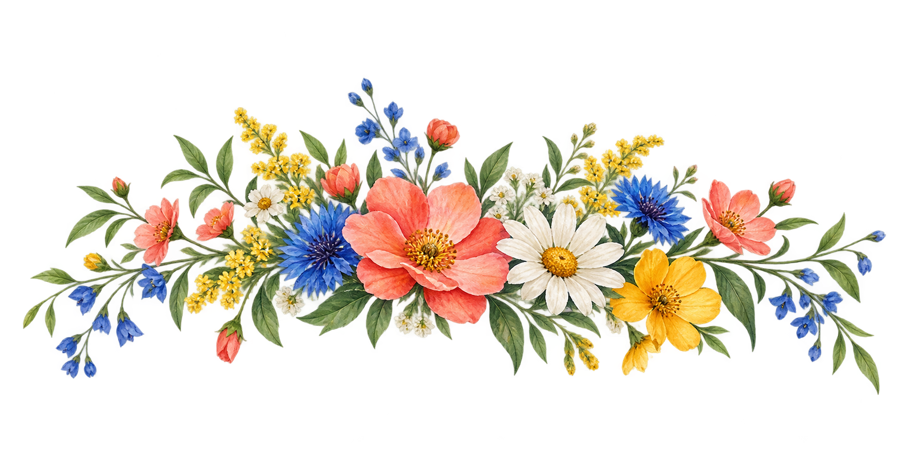Colourful wildflowers